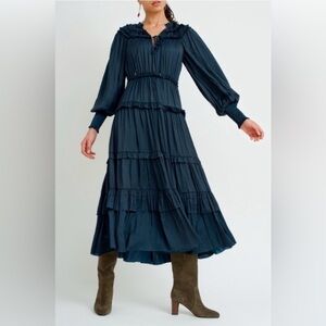 Ulla Johnson Serena Dress in Midnight